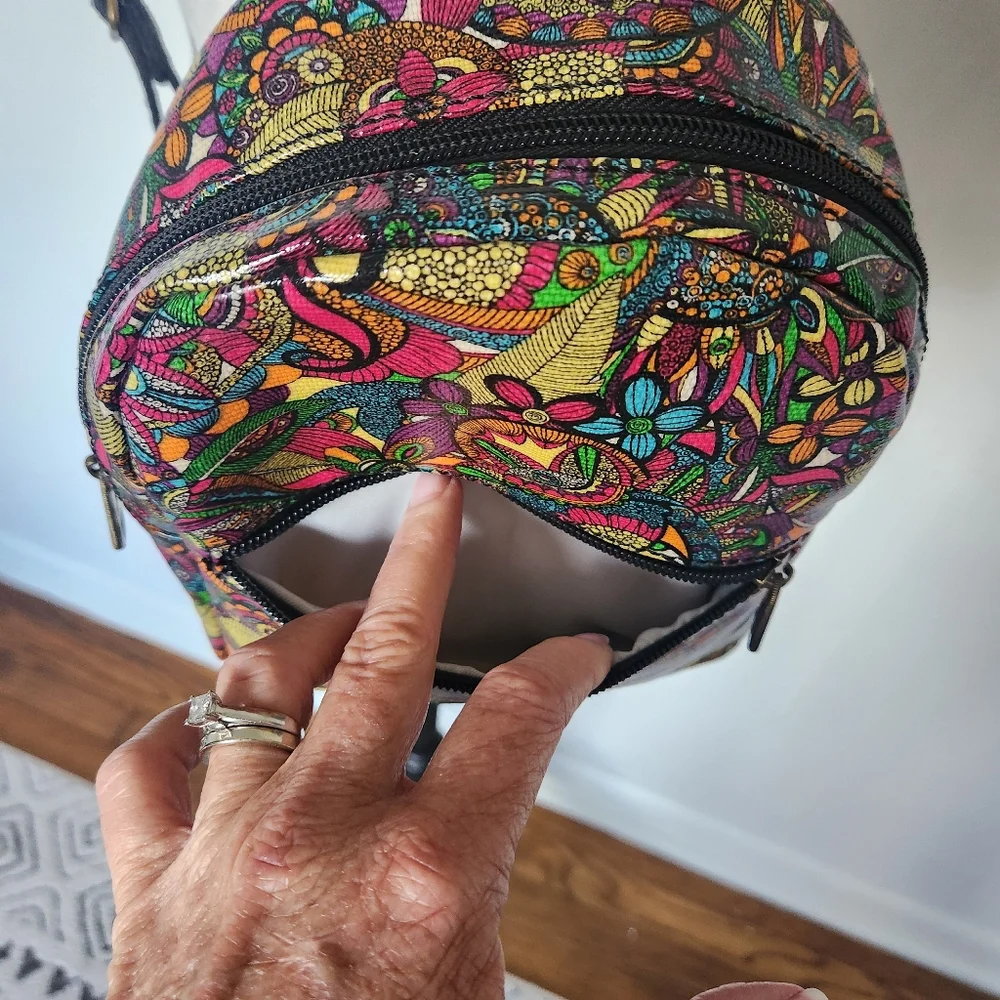 Sakroots Mini Crossbody Backpack Rainbow Spirit Desert Waterproof Handbag NWOT - Picture 3 of 12